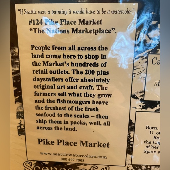 Sarah Clementson Yaeger - PRINT #124 Pike Place Market - numbered 1,392/2000 - Picture 7 of 9